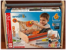 NEW Hape Junior Inventor 6 Science Experiments Toolbox�32pc Ages 4+ STEAM Toy