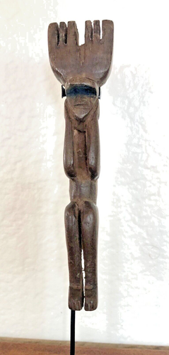 ANTIKE Myan SCHLEUDER Holz handgeschnitzt Affe Guatemala Primitav Kunst - Bild 2 von 15