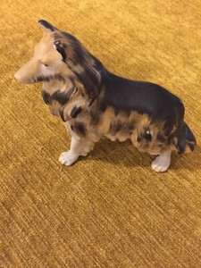 Collie Dog Figurine, Made in Japan, Vintage, FLAT RATE SHIPPING