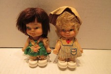 1960's 3 1/2" Dolls Nurse Girl in Green Dress Made in Hong Kong