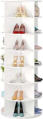 Drehbares Schuhregal  7 Ebenen, drehbares 360° Schuhregal,drehbar Schuhschrank