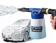 Carwash Cannon Foam Blaster Nozzle Gun for Car, Truck, Boat & More - 5 Spray Set