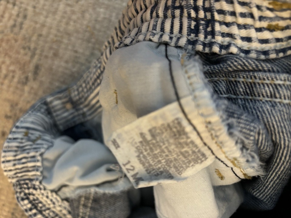 Vintage Lee Boyfriend Shorts Women's 12 Medium Blue Denim Cotton