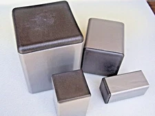 Plastic Inserts Plug & Cap the end of 1-1/4" Square Tube 10-12 gauge wall