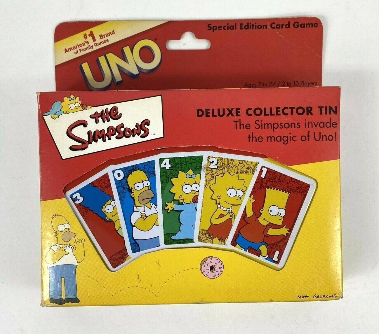 Vintage 2001 The Simpsons Special Edition UNO Cards Deluxe Colle