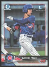 2018 Bowman Draft Chrome Refractor 1st Ezequiel Pagan Cubs #BDC-106
