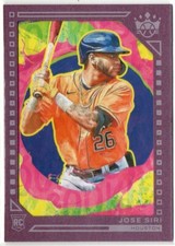 Jose Siri 2022 Diamond Kings Level 2 Plum Framed Rookie Card #144