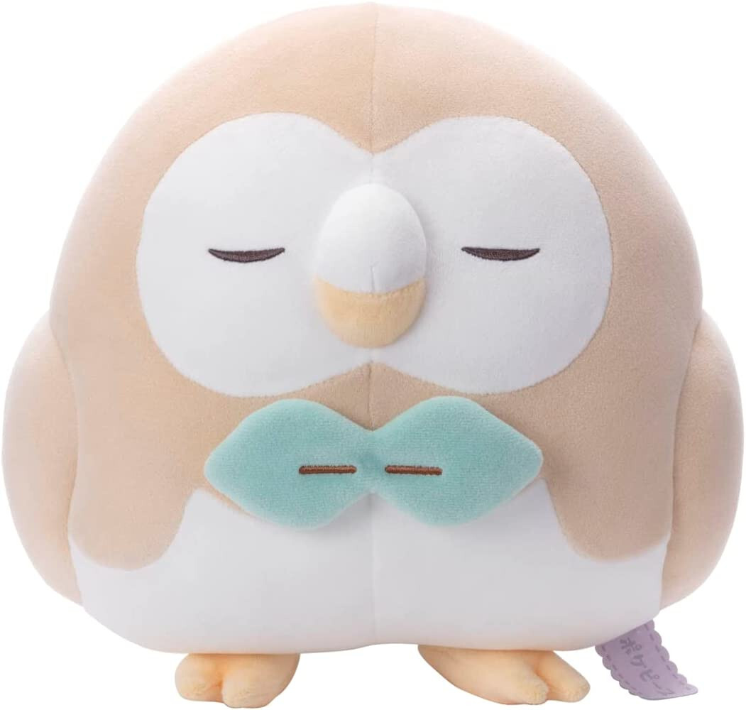 ТАКАРА ТОМИ Покемон Pokepeace Rowlet Sleeping Ver. Плюшевая кукла, мягкая игрушка, 23 см