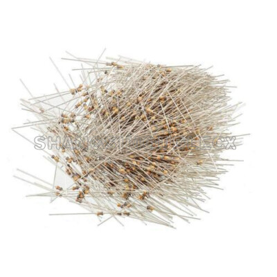 100PCS Film Resistors Resistance 10K Ohms OHM 1/4W 5% Carbon Film Assortment NEW
