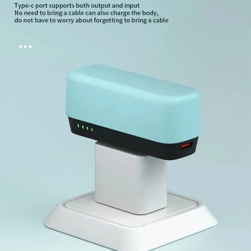 Cargador rápido portátil 5000 mAh mini banco de alimentación batería externa para iPhone tipo C Foto 4 de 4