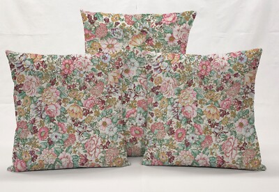 Rose Garden Pillowcase / Pillow Cover (Many Sizes) (3 Colors Available)