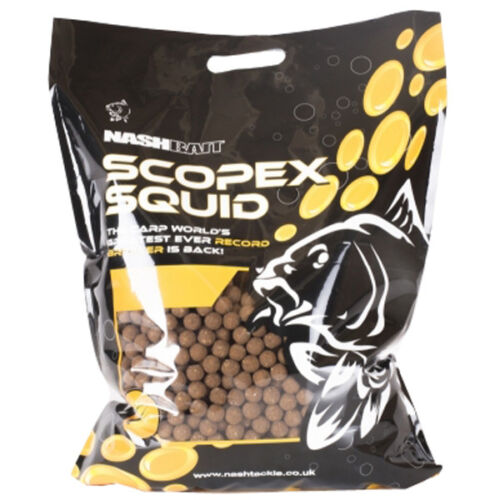 Nash Scopex Squid Stabilised Boilies 5KG *All Sizes* NEW Fishing Bait - Picture 1 of 3