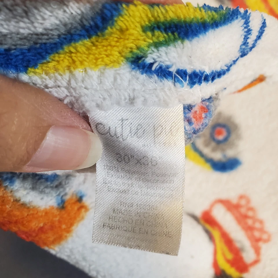 Cutie Pie 蓝色怪物汽车卡车汽车婴儿毯白色 2018 30x36 — 第 4/4 张图片