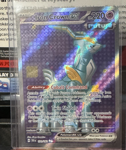 Iron Crown Ex 191/162 - Temporal Forces - Ultra Rare - Pokémon TCG - NM/M
