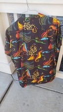 Pride Of Hawaii Shirt Mens Size Small Button Up Floral Beach Made in USA