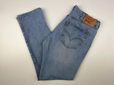 LEVI`S 501 JEANS W38''-L32'' HERREN CUSTOM TAPER HELLBLAU (BESCHREIBUNG LESEN)