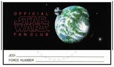 OFFICIAL STAR WARS FAN CLUB MEMBERSHIP CARD - VINTAGE REPRINT