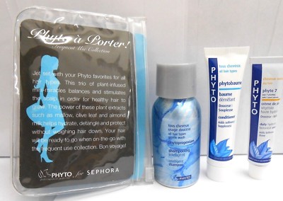 PHYTO Phytoprogenium Shampoo - 50ml, Phytobaume - 15ml, Phyto 7 - 10ml travel