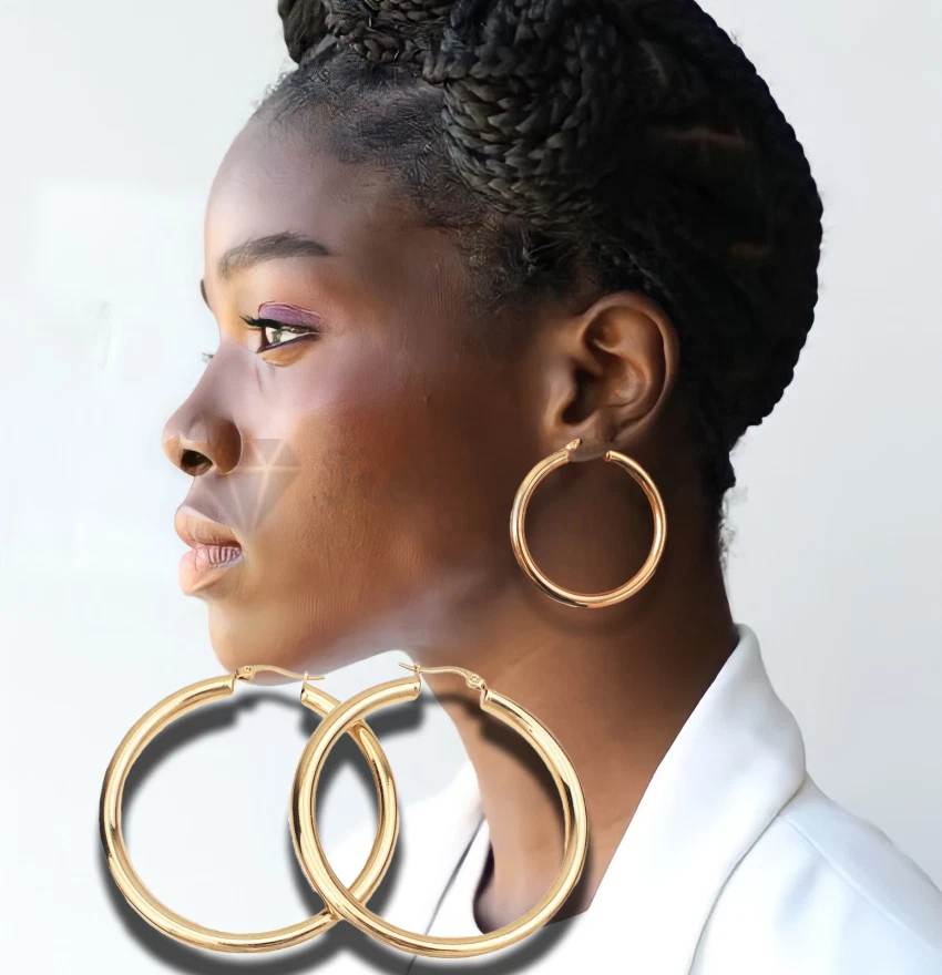 50mm gold hoop earrings online