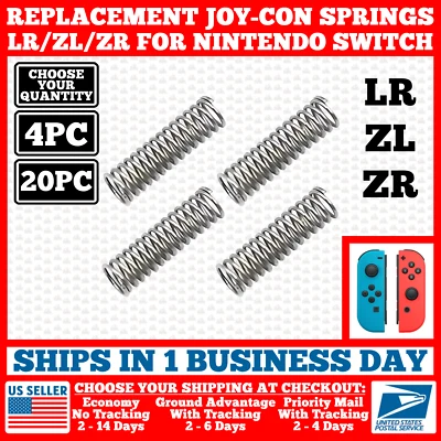 Joy Con Controller Spring Set ZL/ZR/LR Button for Nintendo Switch Replacement