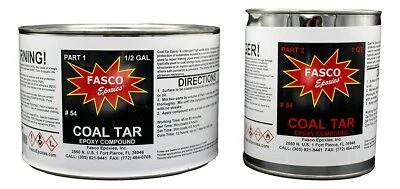 FASCO EPOXIES Fasco #54 - Coal Tar Epoxy - 3 Quart Kit