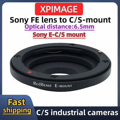Sony E-C/S adapter for Sony E mount lens to C/s-mount industrial camera L: 6.5mm