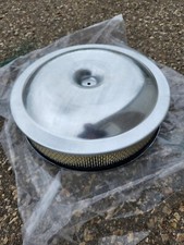 14x3 Spun Aluminum Racing Air Cleaner Drop Base 5 18 Chevy Ford Mopar