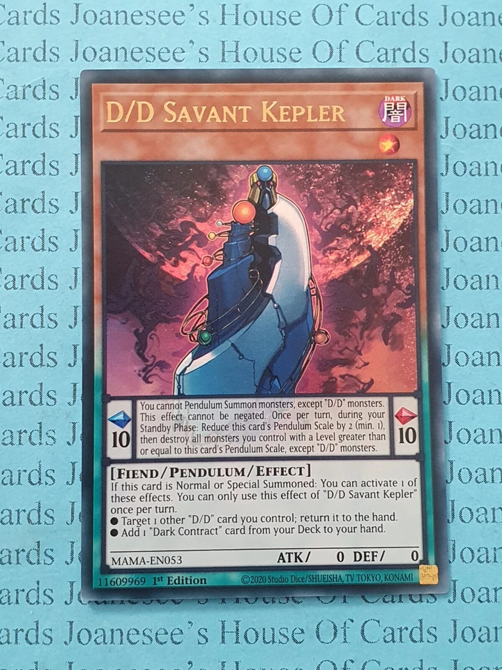 MAMA-EN053 D/D Savant Kepler Ultra Rare Yu-Gi-Oh Card 1st Edition New - Image 3 of 3