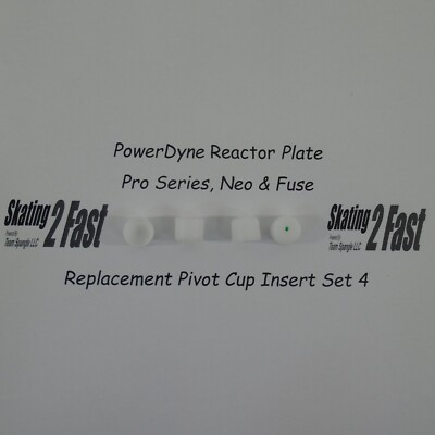 Riedell PowerDyne Pro Series Neo Fuse Plate Replacement Pivot Cup Insert Set 4