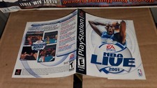 Nba Live 2001 Playstation One PS1 Booklet