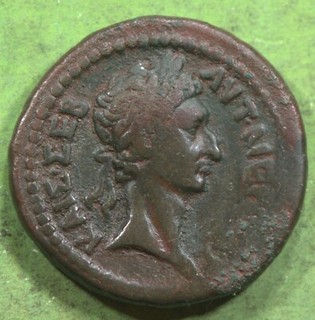 Moneda Provincial Romana Ar25 Bilones Tetradracma de Nerva ÁGUILA Antioquía @0318