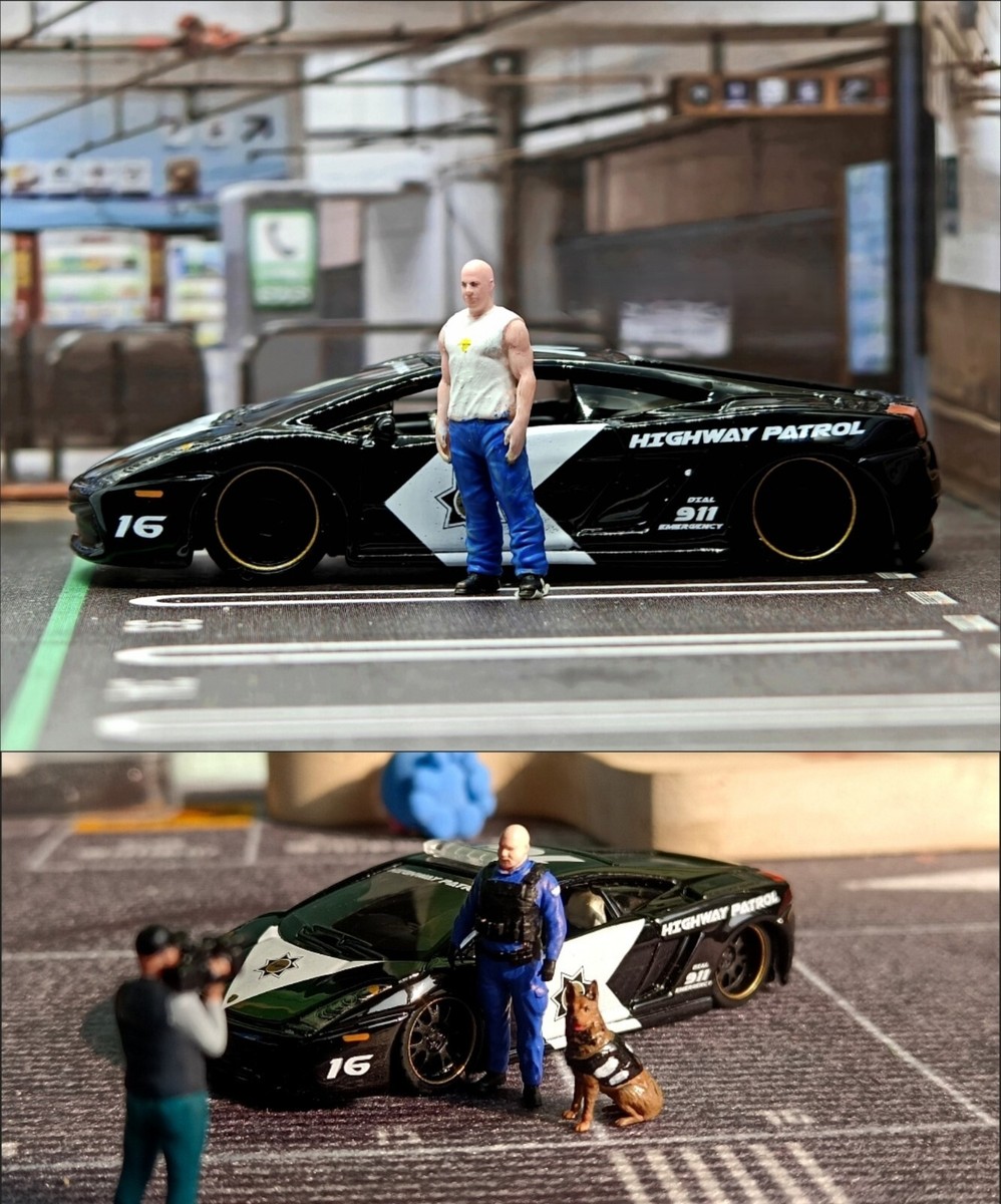 Bburago 1:64 Lamborghini GALLARDO Highway Patrol Model Diecast