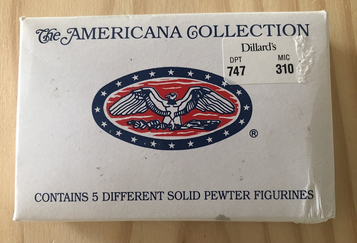 The Americana Collection Pewter Miniature early American Figurines 