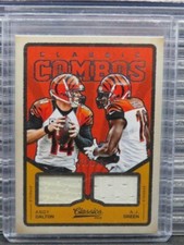 2016 Classics Andy Dalton A.J. Green Combos Game Used Jersey #177/199 Bengals
