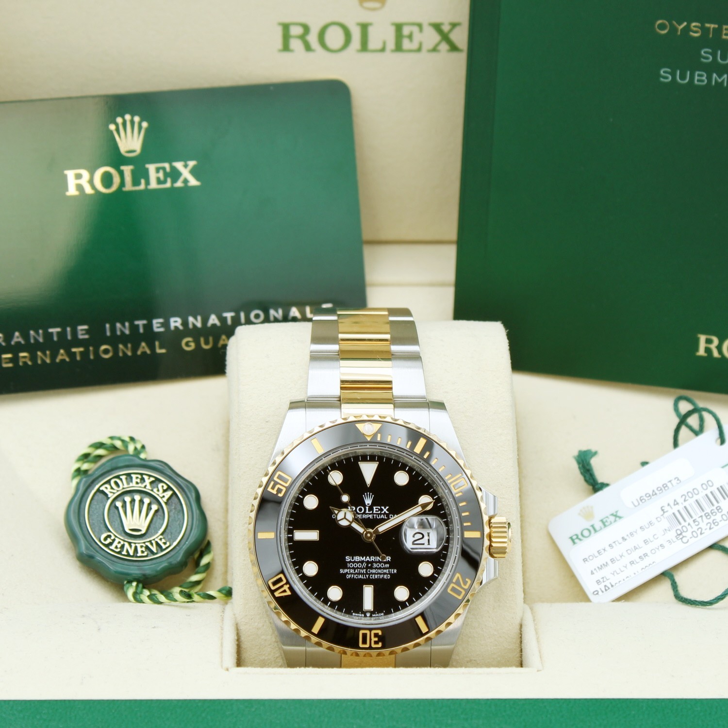 Rolex Submariner Date 126613LN 41mm Black Dial Bi-Metal 2024 Box & Papers