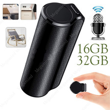 Spy Digital Voice Activated Recorder Mini Hidden Audio Dictaphone Device 16/32GB