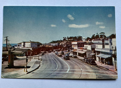 Postcard-Laguna Beach, Coast City on Highway 101, Artist Colony, CA.