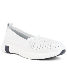 Super Comfort Women's Ladies White Leather Loafers Casual Fashion CMF602625165