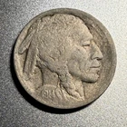 1914 S Buffalo Nickel. Horn Details. Holo-restored Coin (D)