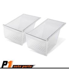 2PC Clear Crisper Drawer Replacement Fit For Frigidaire Refrigerator 240337103