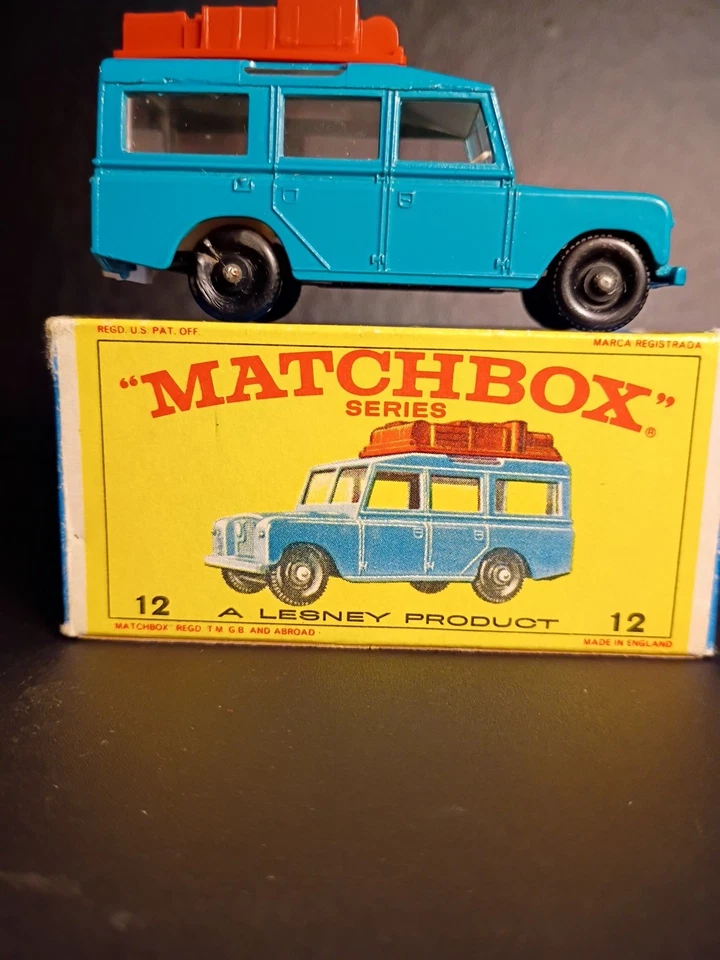 Matchbox #12C Safari Land Rover Blue 1965 VN/Mint In Original E4 Box - Image 4 of 4