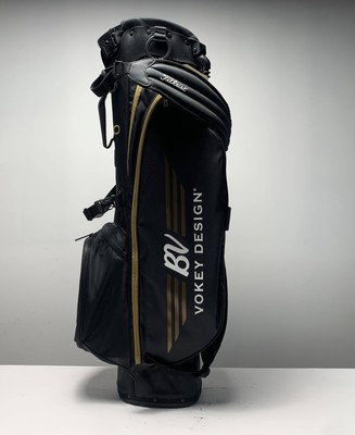 Titleist BV ゴルフバッグ 黒/金 Titleist BV Vokey Design Stand Bag Black Gold 4-Way Divide Dual