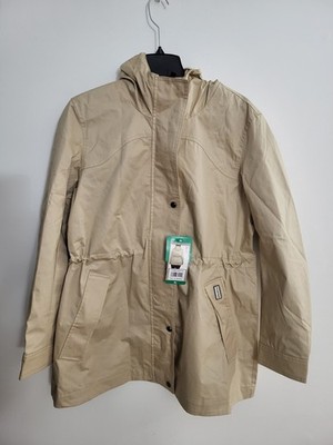 Hunter Women's Water-Resistant Cotton Smock Jacket, Tan (Almond), Size XL