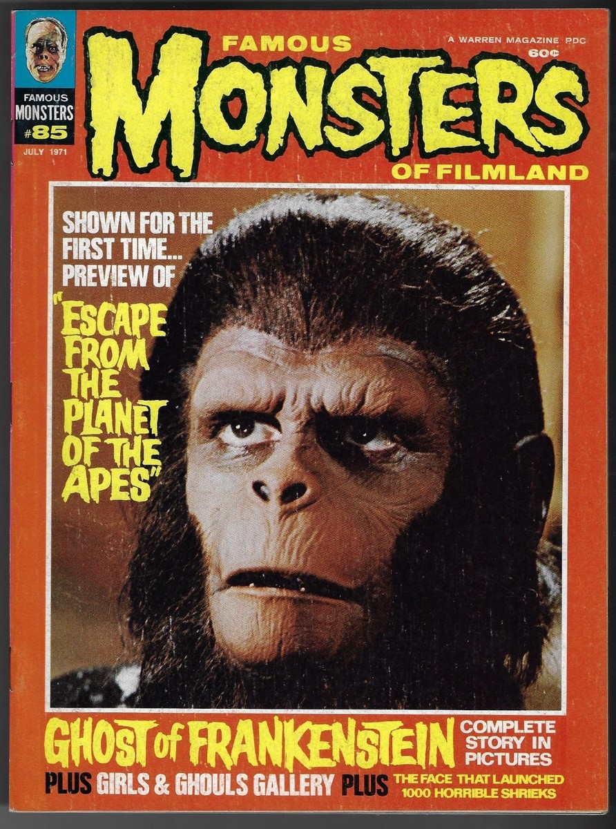 famous MONSTERS マガジン Famous Monsters Of Filmland, #85, July 1971 - Nice Condition