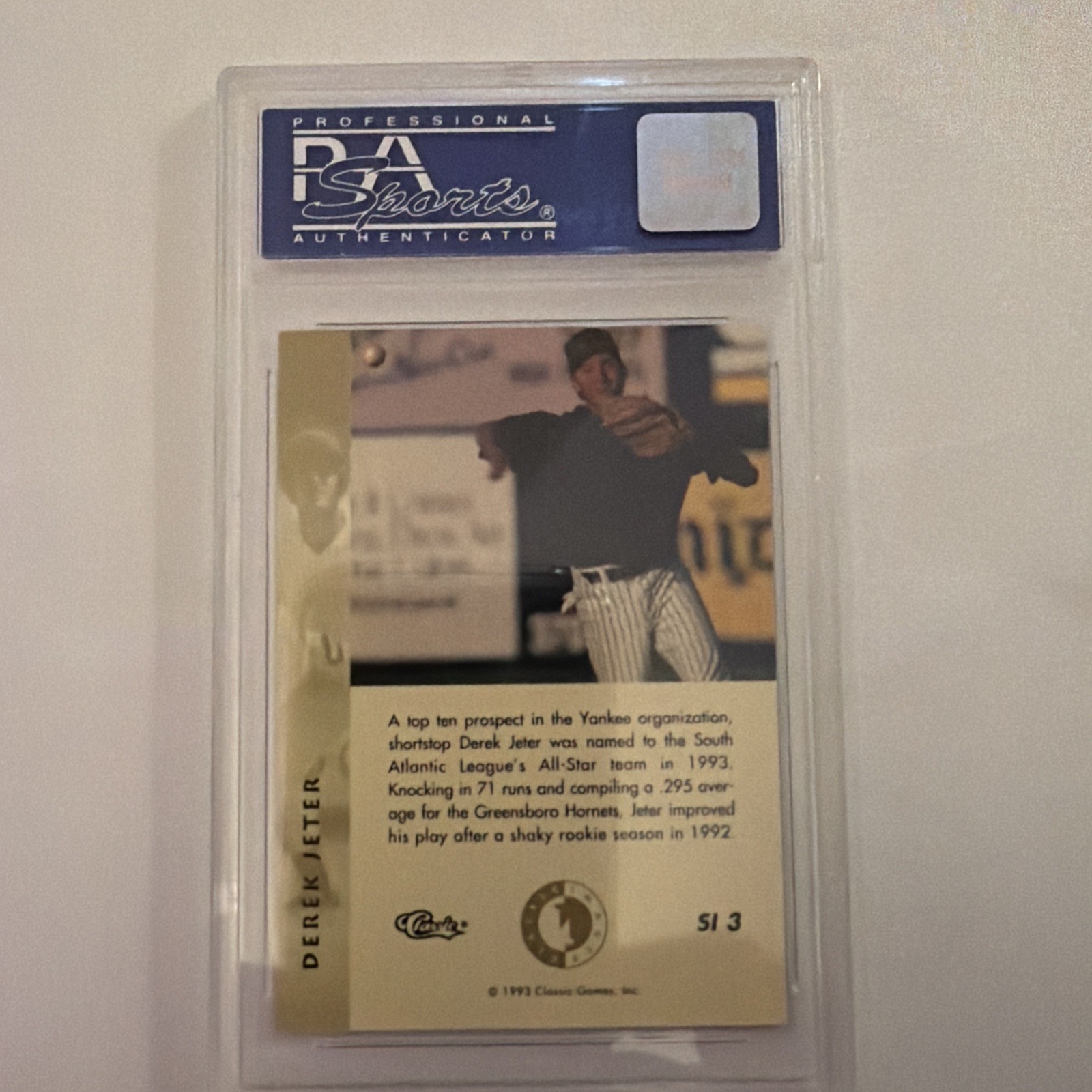 1994 Classic Images Derek Jeter #SI3 Graded Rookie PSA 8 New York Yankees Sudden view 3