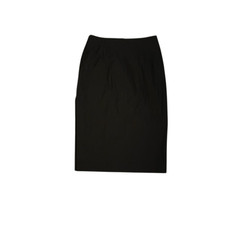 ESPRIT DE CORP STRETCH PENCIL SKIRT SLIT VINTAGE WOMENS SIZE 3/4 BLACK