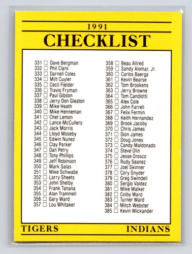 1991 Checklist #717