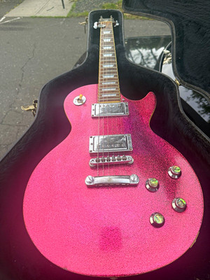 Epiphone vintage, magenta Sparkle Solid Body RH 6-String Mahogany