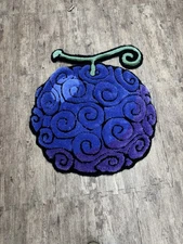 Devil Fruit 3D Tufted Rug, Handmade Fluffy Rug, Gomu Gomu 3D Rug, Anime Rug