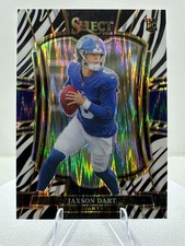 2025 Panini Select JAXSON DART Zebra Prizm Shock #193 Premier Level SSP RC